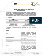 Convocatoria Interna Abierta INCITEMA 2023