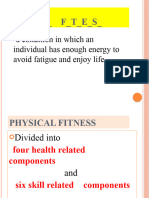 P - Y - I - A - F - T - E - S - : A Condition in Which An Individual Has Enough Energy To Avoid Fatigue and Enjoy Life