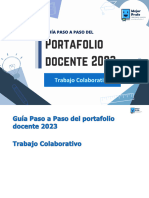 Trabajo Colaborativo Guía Paso A Paso Del Portafolio Docente 2023