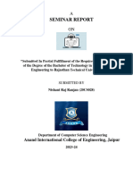 AIChatbot - Seminar Report PDF Version