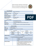 Course Outline PHY-102 Applied Physics