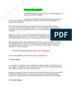 Financial Statements and Decision Making