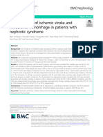 Characteristics of Ischemic Stroke and Intracranial Hemorrhage in Patients With Nephrotic Syndrome