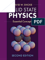 Solid State Physics Essential Concepts (David W. Snoke)