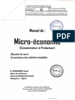 Ouvrage Pedagogique Manuel de Microeconomie Consommateur Et Producteur