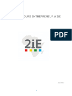 LE PARCOURS ENTREPRENEUR 2ie 2023