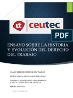 Historia y Evolución Del Derecho Del Trabajo