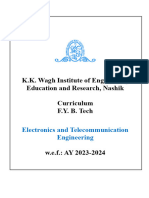 FYBTech in ETC Structure and Syllabus 2023