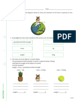 Gravity Homework Worksheet LA