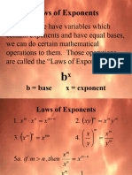 Laws of Exponents