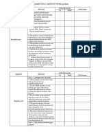 Lembar Ceklist Observasi Pembelajaran