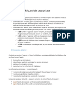 Résumé de Secourisme (Alerte, Perte de Connaissance, Obstruction VAS, Arret Cardiaque)