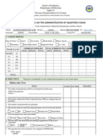 Monitoring Tool On Quarterly Assessment