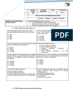 Evaluación 7° Básico Proporcionalidad