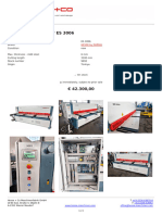 Hydraulic Plate Shear ES 3006