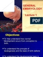 General Embryology Lecture 1 and 2 - Day 1-Third Week