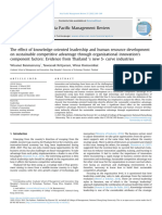 Asia Paci Fic Management Review: Wisanut Banmairuroy, Taweesak Kritjaroen, Winai Homsombat