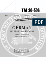 TM 30-506 German Military Dictionary 1944