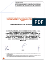 Bases Estándar de Concurso Público para La Contratación Del Servicio de Consultoría de Obra