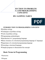 Chapter 1 Problem Solving and Introduction To C