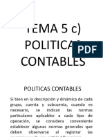 Tema 5 C) Politicas Contables