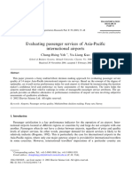 Evaluating Passenger Services of Asia-Pacific International Airports