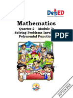 Quarter 2 Module 3 Solving Problems On Polynomial Functions