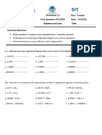 1st Semester Worksheets