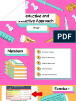 Deductive and Inductive Approaches - Examples - Group 1