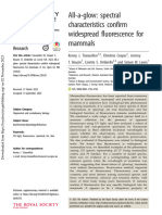 All-A-Glow Spectral Characteristics Confirm Wide Spread Fluorescence For Mammals by Travouillon-Et-Al-2023