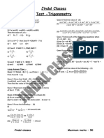 Trigonometry Class 10th Test-011