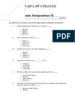 Islamic Jurisprudence II