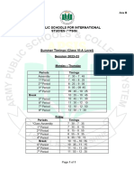 APSIS Summer School Timings 2023 2024