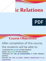 Introduction To Public Relations