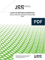 Curso de Métodos Estadísticos: Guía para Elaboración de Evidencia de Aprendizaje (EA3)