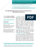 The Clinicopathological Features of Breast Carcinoma Cases in Adiwaniyah Province in Iraq