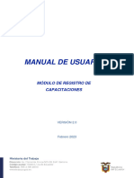 Manual de Registro de Capacitaciones