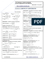 Limites Et Continuité Série 3