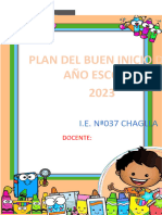 Plan Del Buen Inicio Del Año Escolar 2023