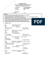 Soal B. Inggris Kls 7