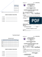 SF-9 Format For Grade 7 - Chrysanthemum