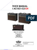 VOX AC15C1 Service Manual