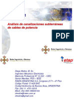 Analisis de Canalizaciones Subterraneas de Cables de Potencia - ETAP 14.1 - Version - 2