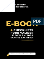 EBOOK 4 CHECKLISTS Pour VALIDER LE DCG EN 2024 SANS SE SACRIFIER