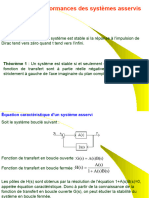 Chapitre 3 Performances Des Systèmes Asservis