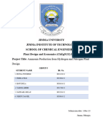 Ammonia Formation Project