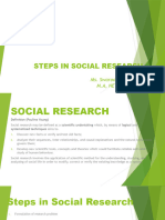 Steps in Social Research