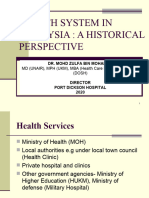 Lecture 1 - History of Health Care Sys in Malaysia