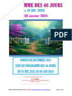 Programme 40 Jours 01 Dec 23 09 Jan 24