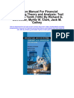 Solution Manual For Financial Accounting Theory and Analysis Text and Cases Tenth 10th by Richard G Schroeder Myrtle W Clark Jack M Cathey